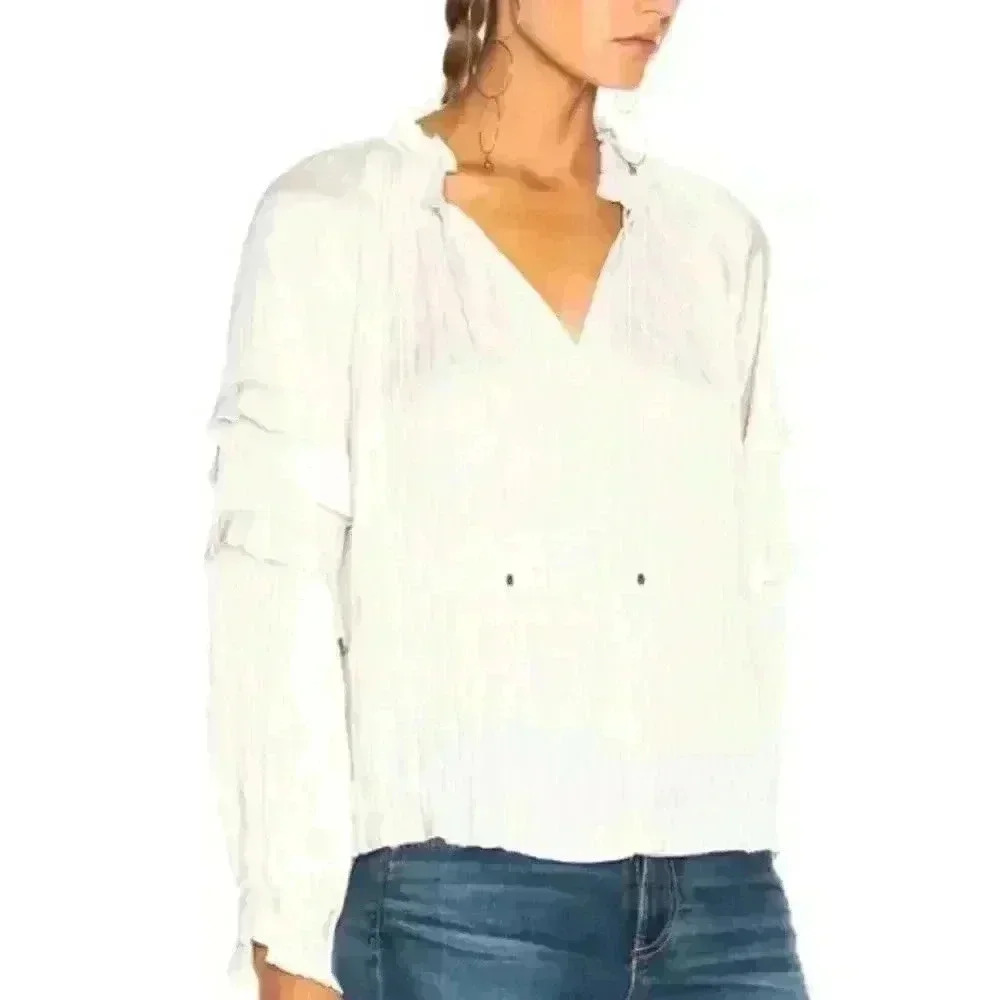 ULLA JOHNSON Carolina Blouse, Size XS - Picture 4 of 8